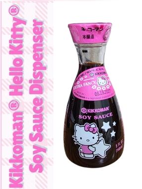 Hello Kitty Kikkoman Soy Sauce 2025 Limited Edition Pink Bottle Sealed